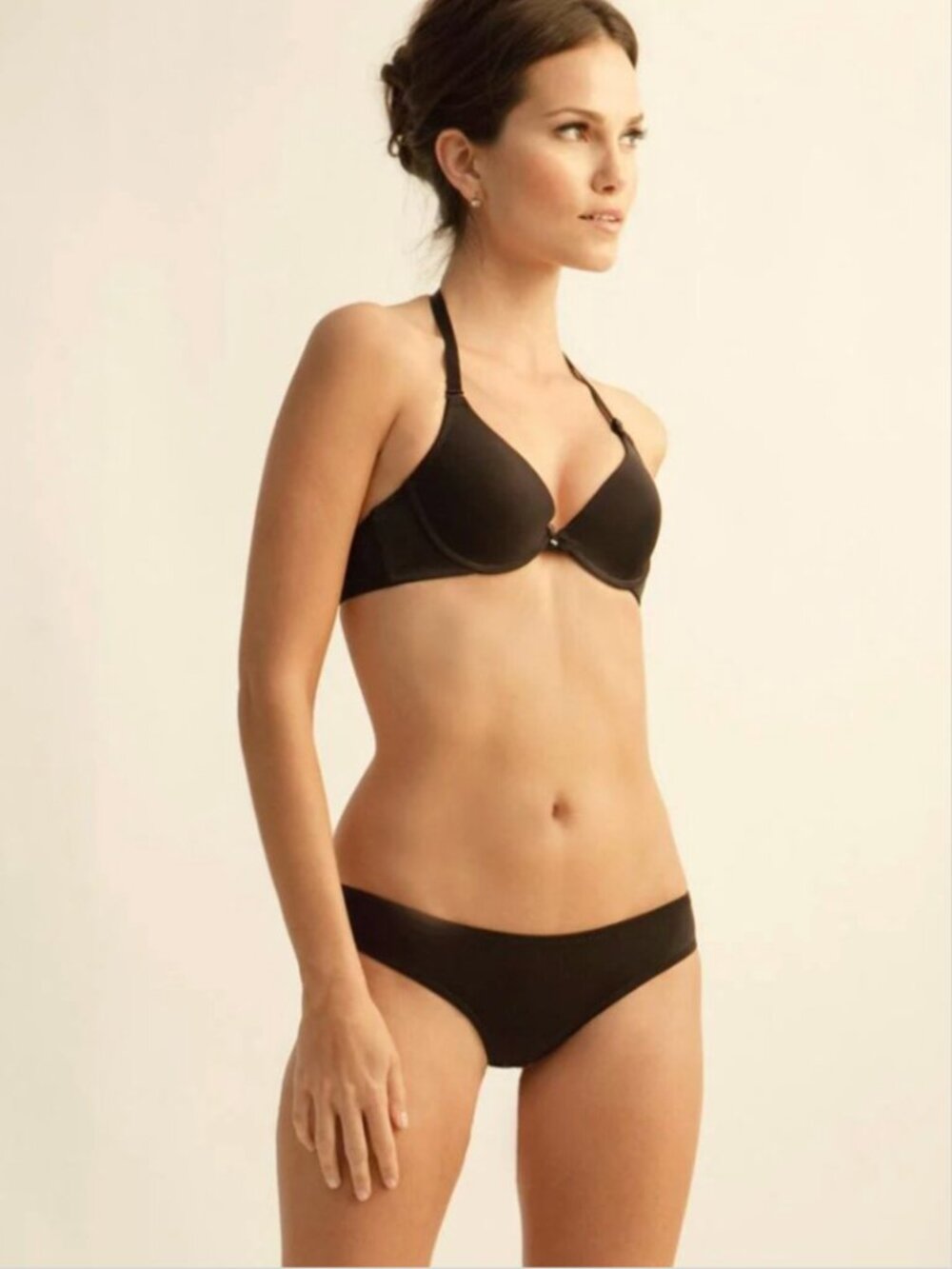 The Little Bra Company, Angela T-Shirt Bra, Size 28C, Black, Coquette Luxury